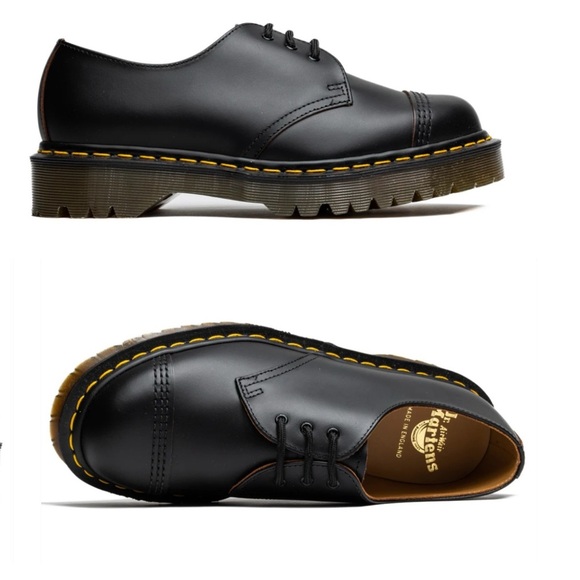 DR. MARTENS 1461 BEX MADE IN ENGLAND TOE CAP BOOTS SIZE 8 - Picture 1 of 6